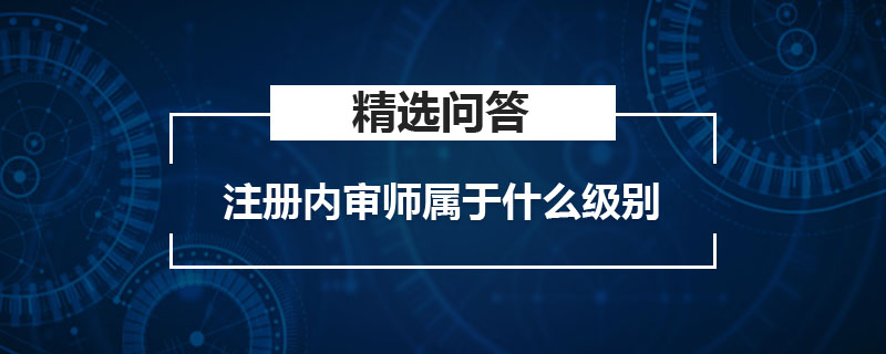 注册内审师属于什么级别