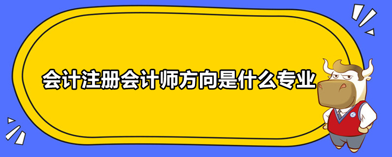 會計(jì)注冊會計(jì)師方向是什么專業(yè)