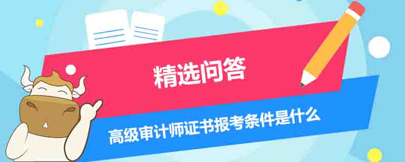 高级审计师证书报考条件是什么