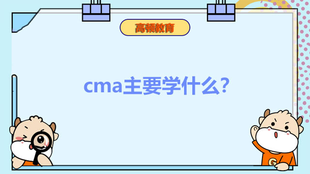 CMA主要学什么?一篇带你了解CMA的科目内容。