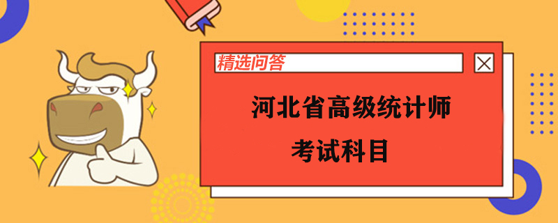 河北省高級統(tǒng)計(jì)師考試科目